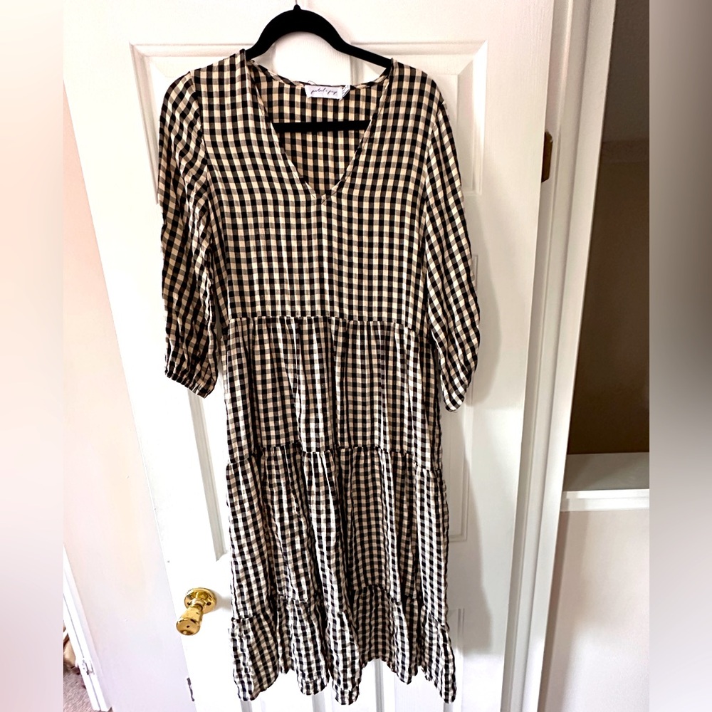 Gingham Petal & Pup Dress